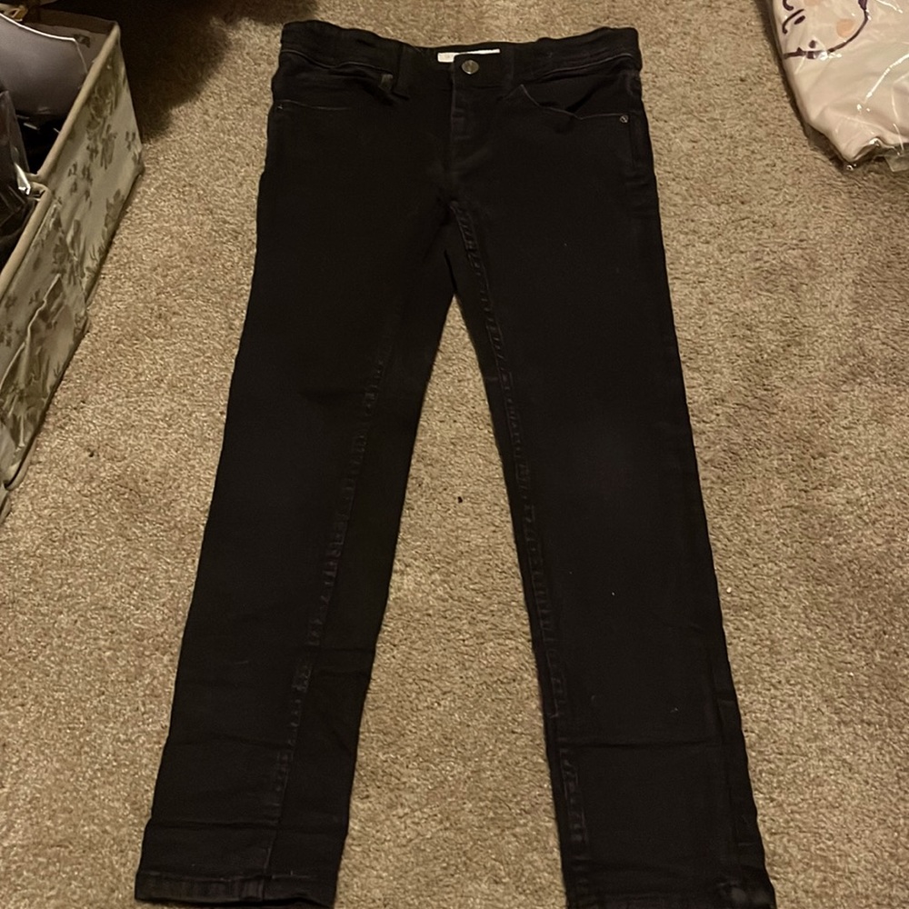 Burberry girl’s black slim jeans